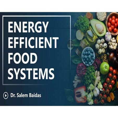 Energy Efficient Food Systems | PDF