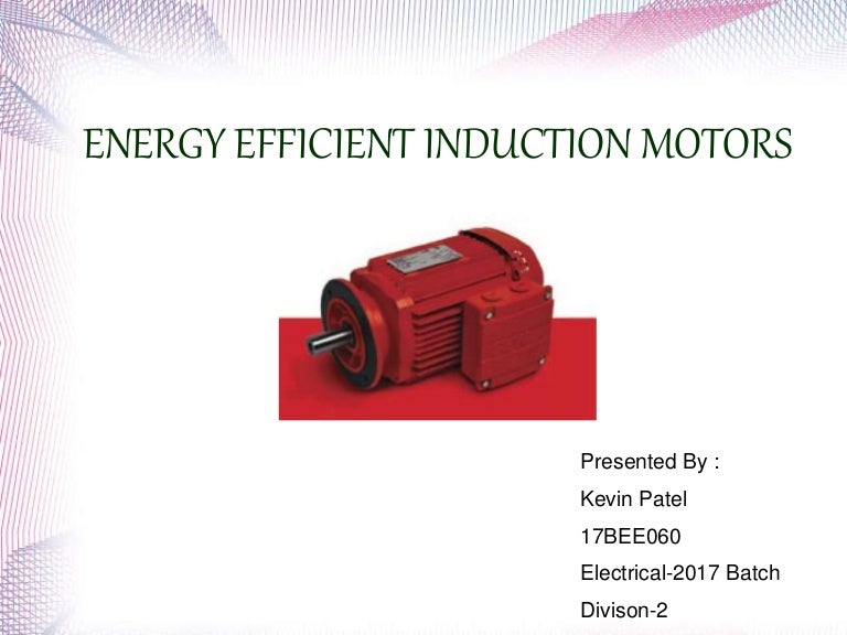 Energy efficient induction motor