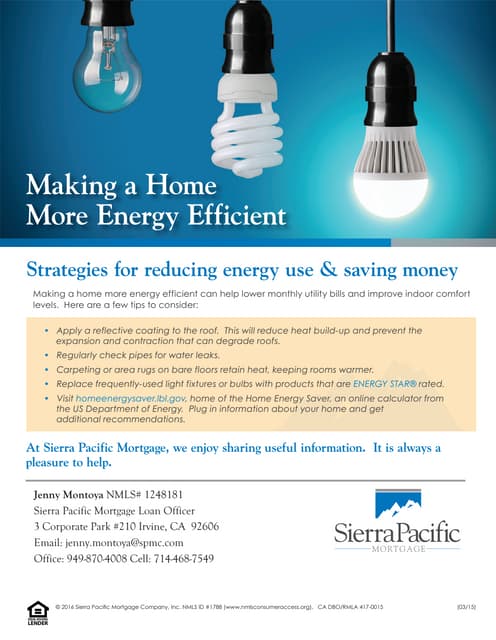 Make your home energy efficient