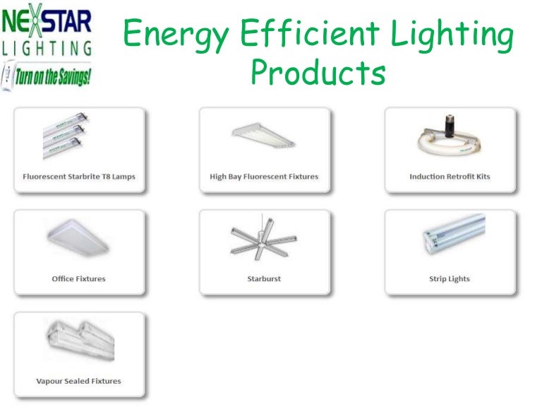 Energy efficient lighting products
