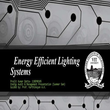 Energy Efficient Lightning Systems- India