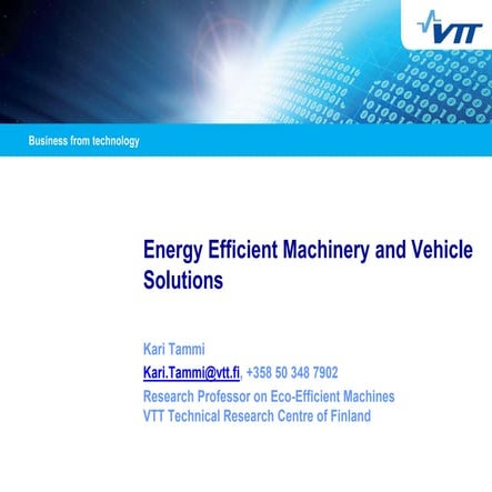 Energy efficient machinery_tammi