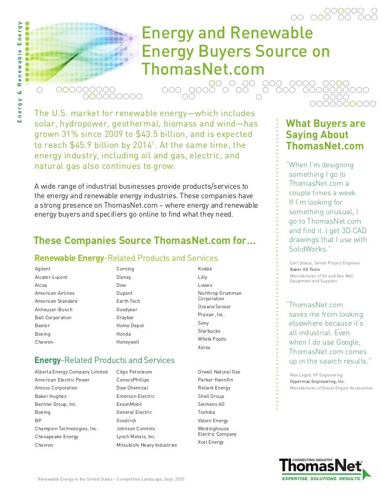 Energy Fact Sheet 2011