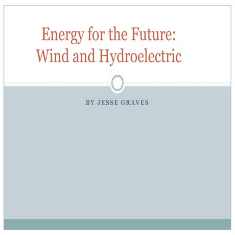 Energy for the future