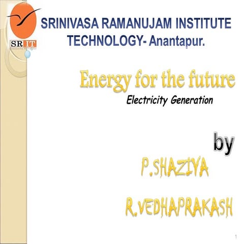 Energy for the future