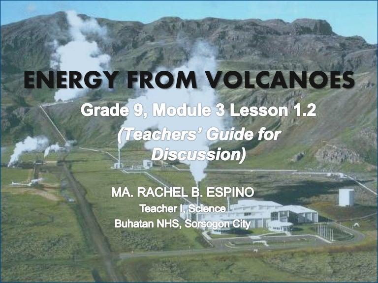 Energy from Volcanoes