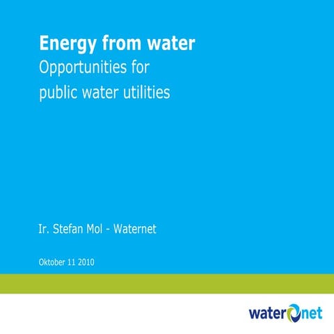 Waternet utility presentation on innovation during AIWW 2021 | PDF