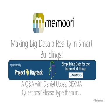 Making Big Data a Reality in Smart Buildings!
