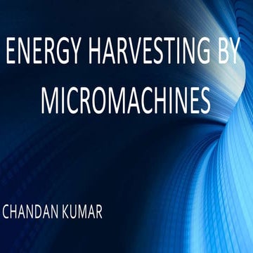 Energy harvesting by chandan kumar