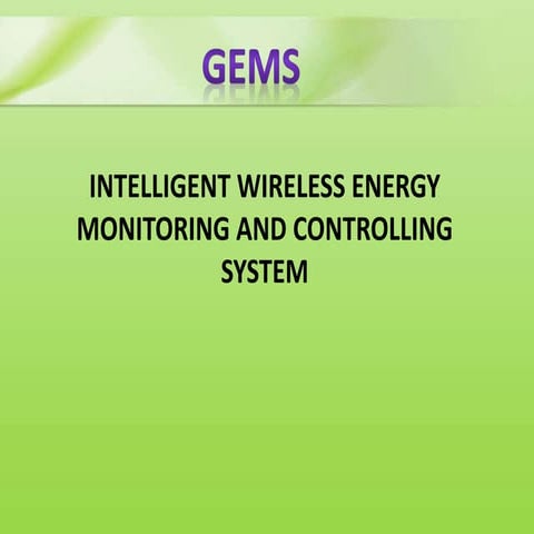 Energy Monitoring System -GSM/GPRS enable online wireless and web based Energ...