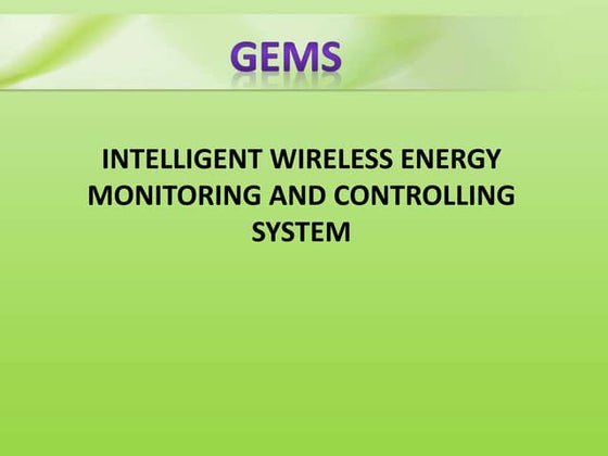 Energy management-system-ppt | PPTX | Gas and Electric | Home Utilities