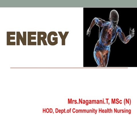  Nutritional facts of Energy 
