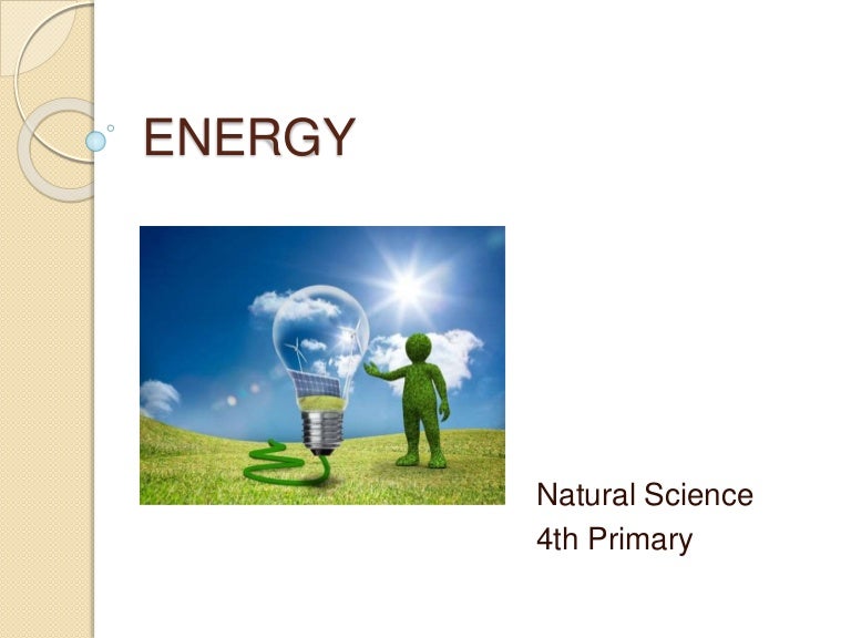 Energy natural science 4th of primary