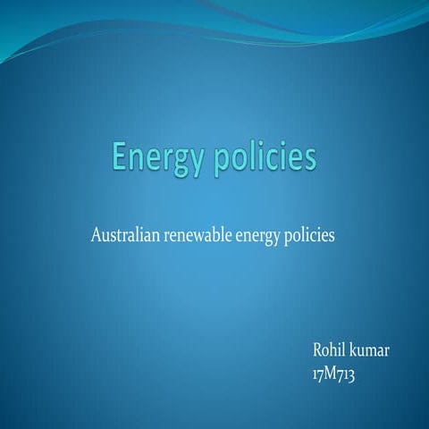 Energy policy aus