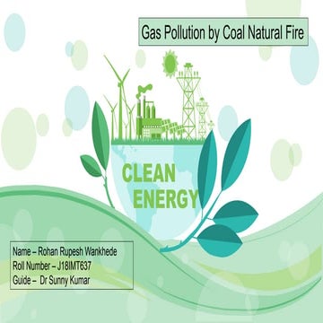 gas pollution by Coal natural fire 