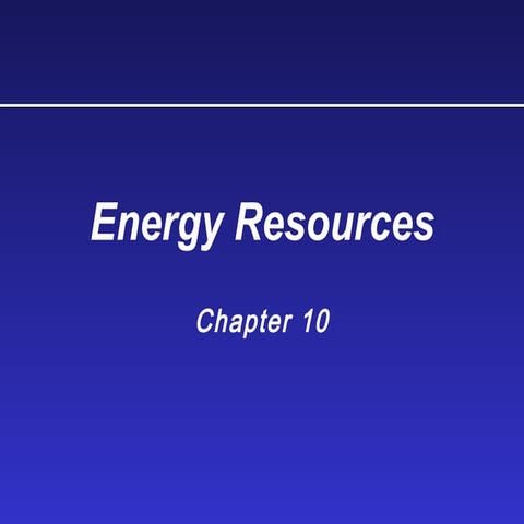 Energy resources, Geography