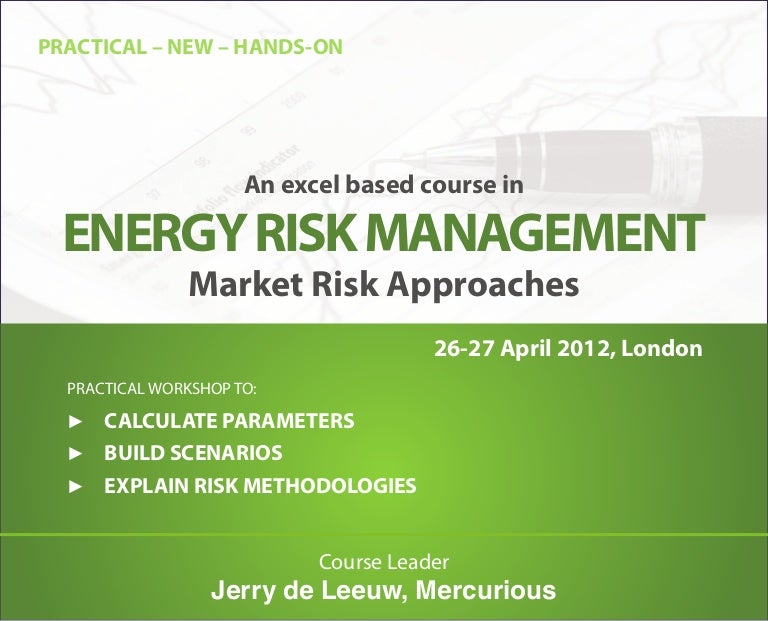 Energy Risk Management 2012