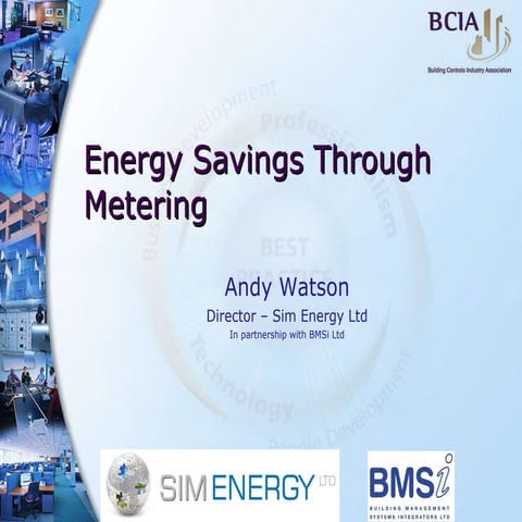 Energy Savings Through Metering
