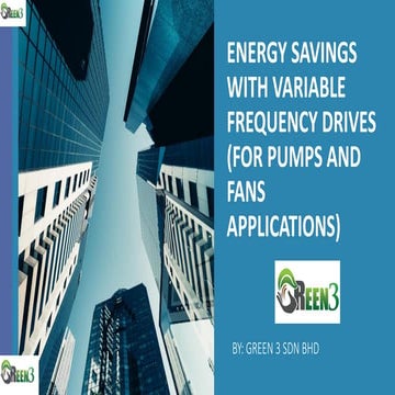 Energy Savings with Variable Frequency Drives | PDF