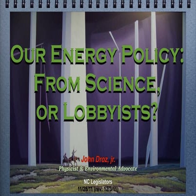 Energy & SB3 Presentation to NC Legislators