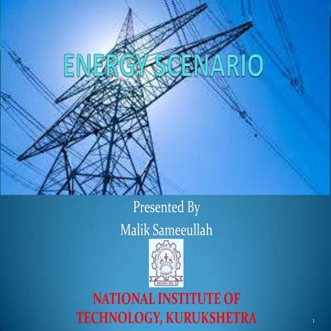 Energy scenario in India