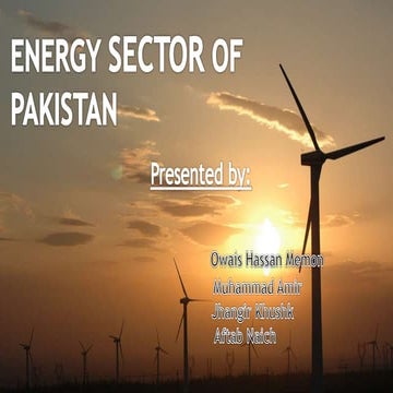 Energy sector of pakistan | PPTX