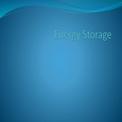 Energy storage