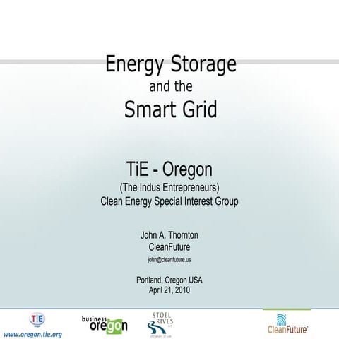 Energy storage and_the smart_grid-oregon_ti_e_clean_energy_special_interest_g...
