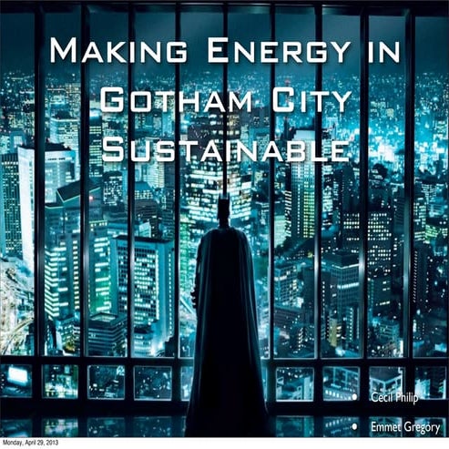 Energy sustainability