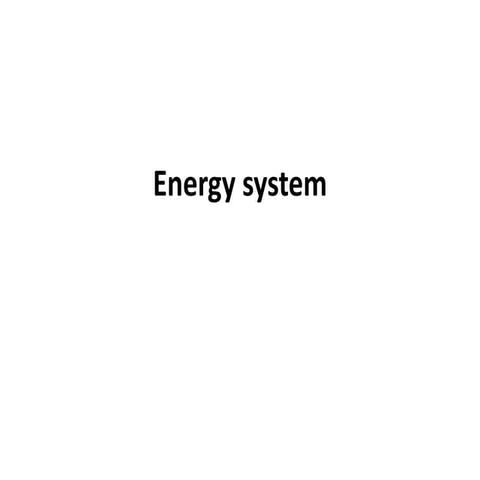 Energy system