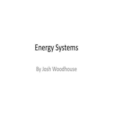 Energy systems