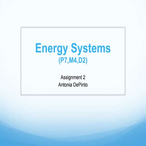Energy systems by Antonia Depinto