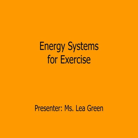 Energy systems 2