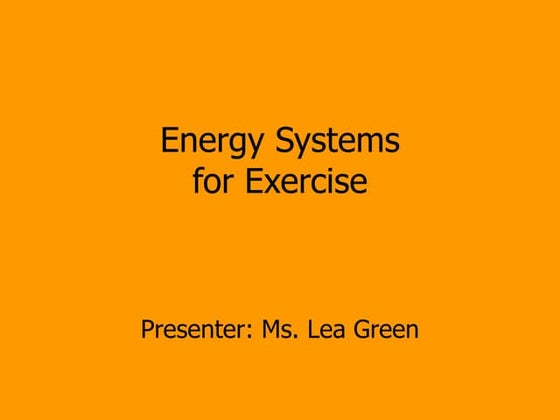 Energy systems | PPT