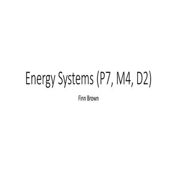 Energy systems (p7 m4 d2)