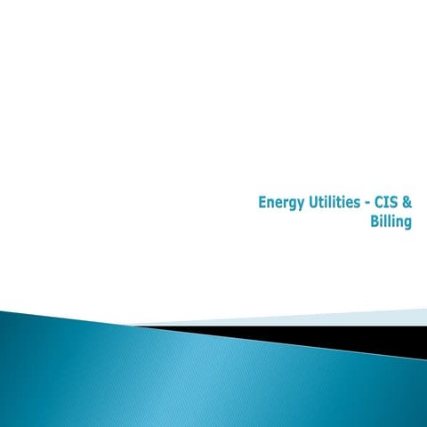 Energy utilities cis and billing