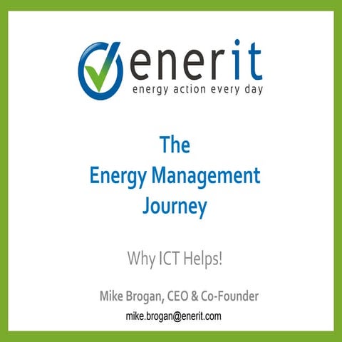 ISO 50001 - The Energy Management Journey