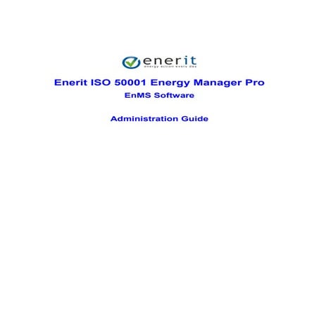 Enerit ISO 50001 Administration Guide