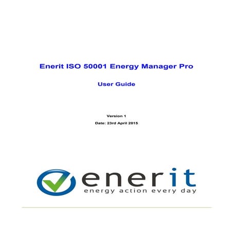 Enerit ISO 50001 User Guide