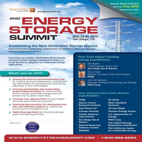 Energy Storage Summit 2010