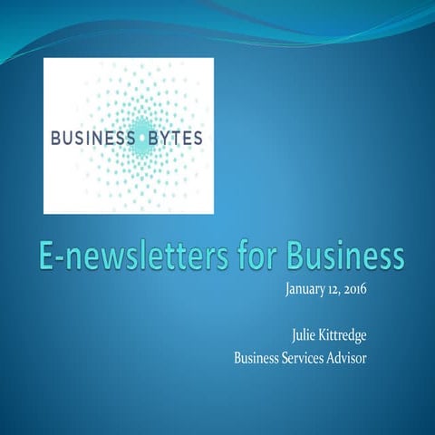 Engaging with your Audience using E-newsletters