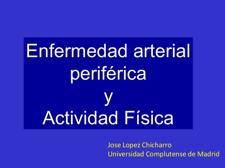 Enfermedad Arterial Periférica Y Ejercicio Guadalajara Mexico 2015