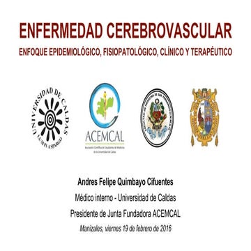 Enfermedad cerebrovascular isquémica   ACEMCAL