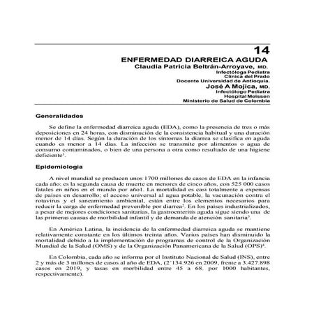 Enfermedad diarreica aguda infectología pediátrica para el día a día