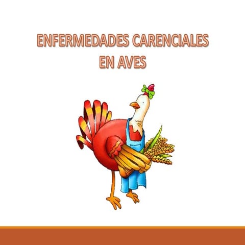 Enfermedades carenciales en aves