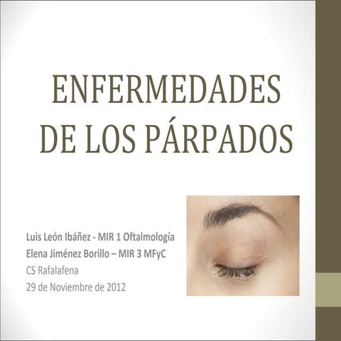 Enfermedades de-los-pc3a1rpados2 | PPT