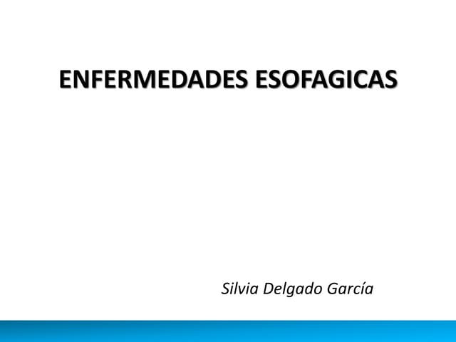 Enfermedades esofagicas