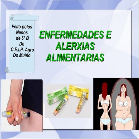 Enfermedades e trastornos da alimentacion Dani Candela Elvira Andrea