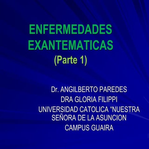 ENFERMEDADES EXANTEMATICAS ( Parte 1 ) 20223.pptx
