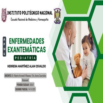 Enfermedades exantemáticas en la infancia